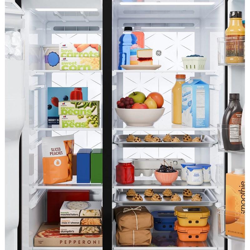 36-inch, 27.7 cu. ft. Side-By-Side Refrigerator with Extra Tall Dispenser (GSS28PYYFS)