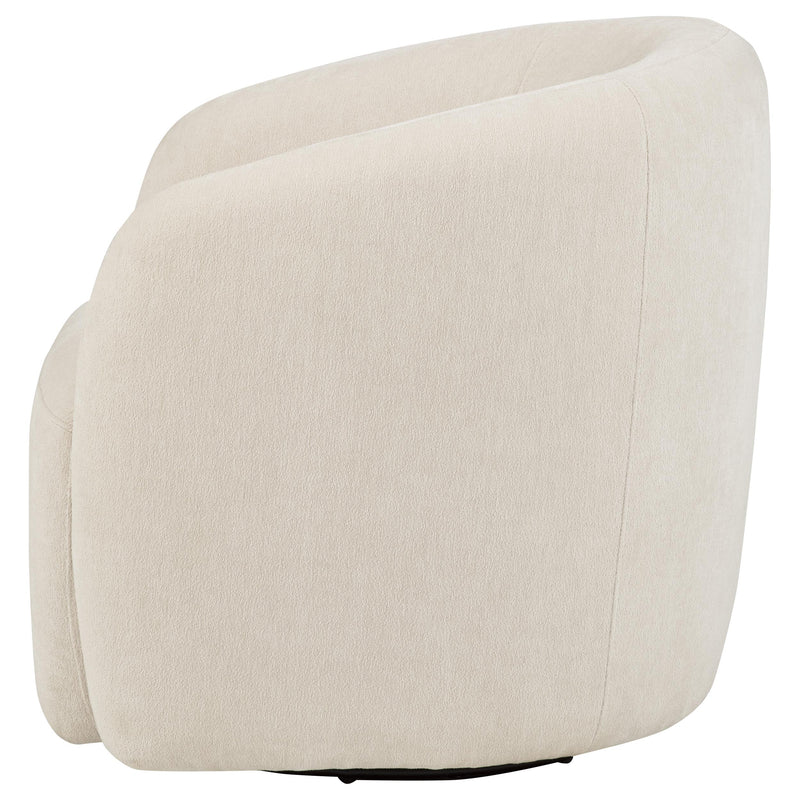 Gerley Chenille Upholstered Swivel Accent Chair Beige