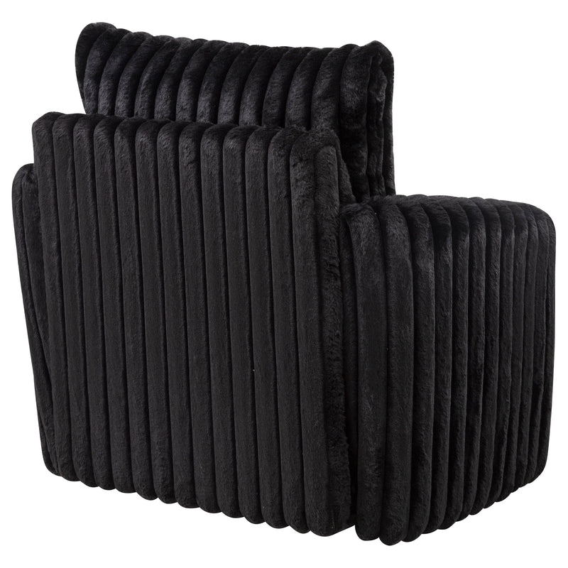Sarco Corduroy Upholstered Swivel Accent Arm Chair