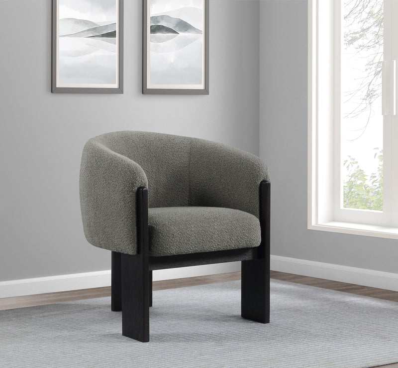 Valdez Boucle Upholstered Back Accent Chair