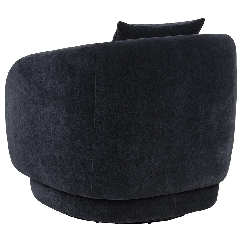 Arnaud Chenille Upholstered Swivel Accent Chair Green