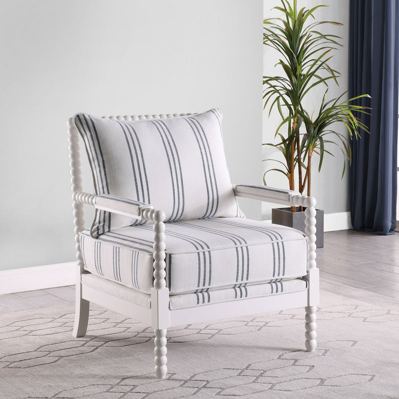 Blanchett Upholstered Bobbin Accent Chair