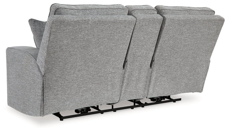 Biscoe Power Reclining Loveseat/Console/Adjustable Headrest
