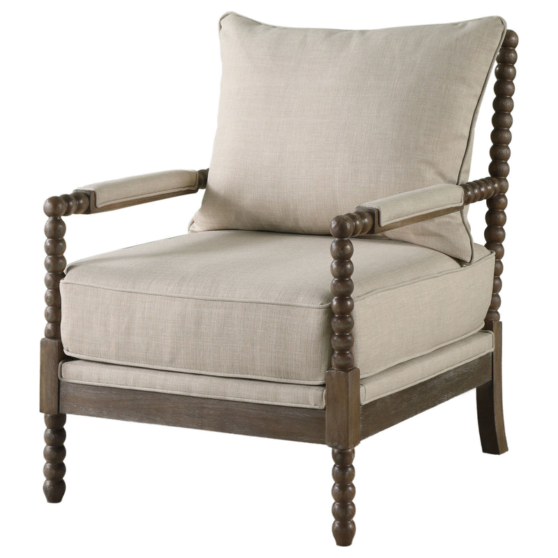 Blanchett Upholstered Bobbin Accent Chair