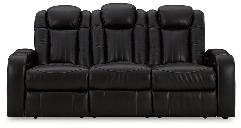 Caveman Den Power Reclining Sofa with Adjustable Headrest