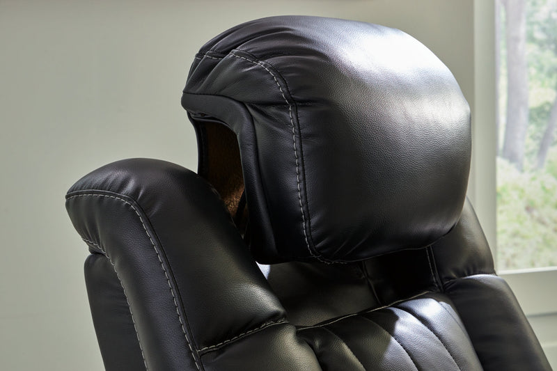 Caveman Den Power Recliner/Adjustable Headrest