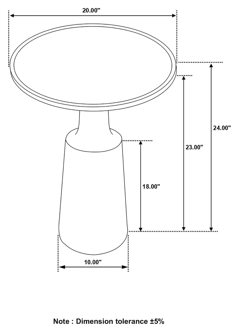 Ixia Round Solid Wood Accent Side Table