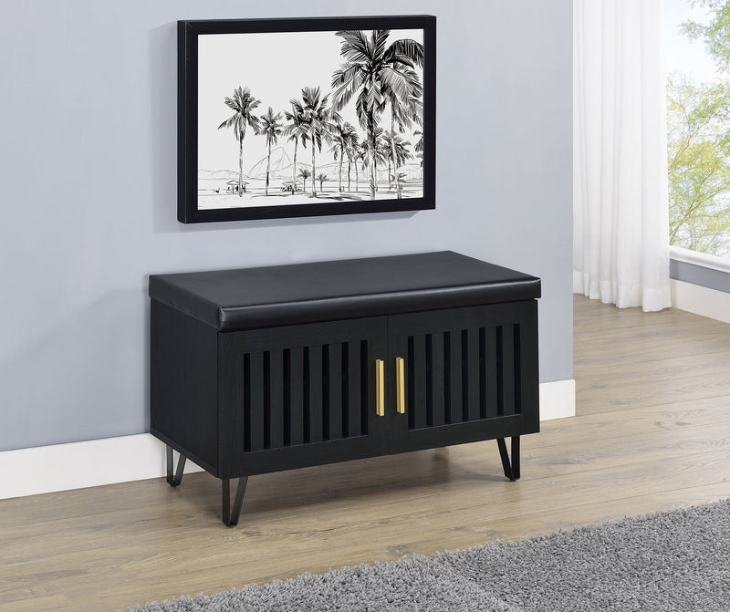 Brixton 2-door Padded Entryway Shoe Storage Bench
