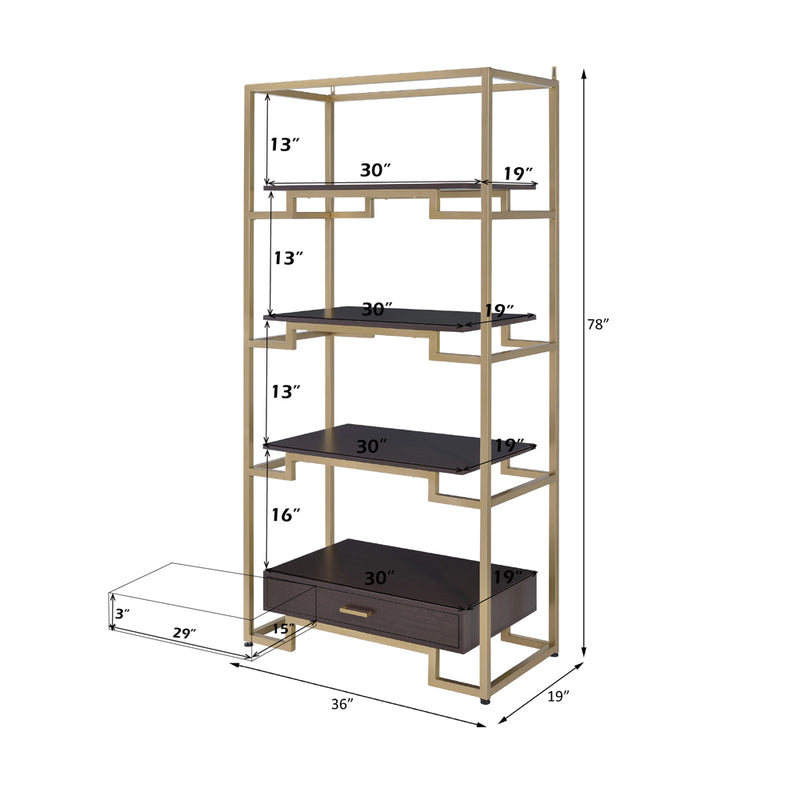 Yumia Bookshelf & File Cabinet
