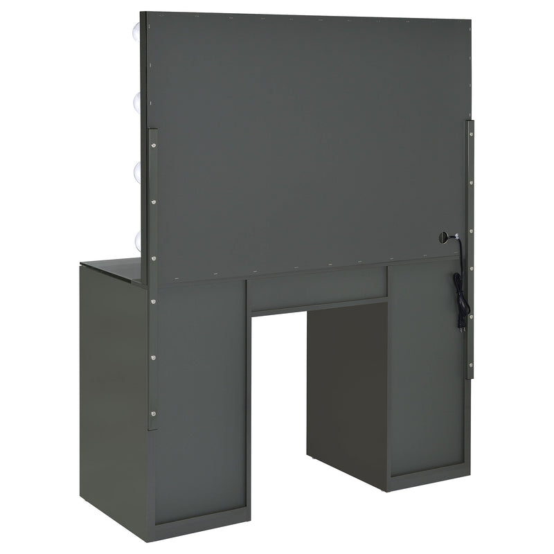 Acena 7-drawer Vanity Set with ing High Gloss