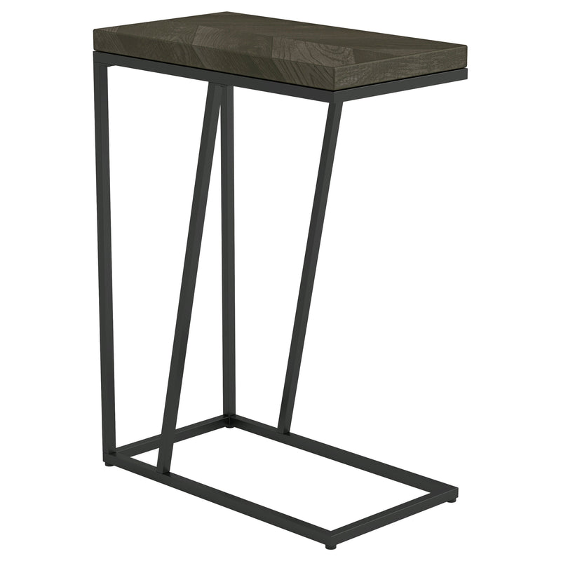Sergio Engineered Wood C-Shaped Sofa Side Table