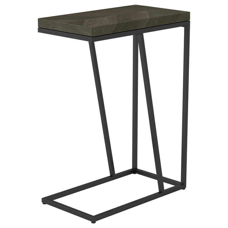Sergio Engineered Wood C-Shaped Sofa Side Table