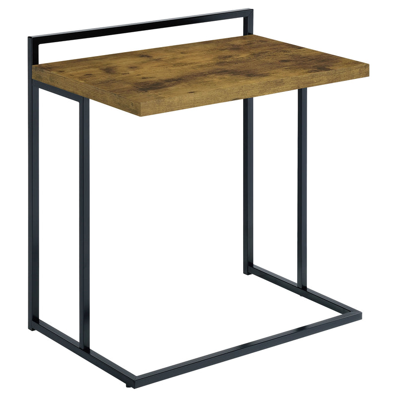 Dani Rectangular C-Shaped Sofa Side Table High Gloss