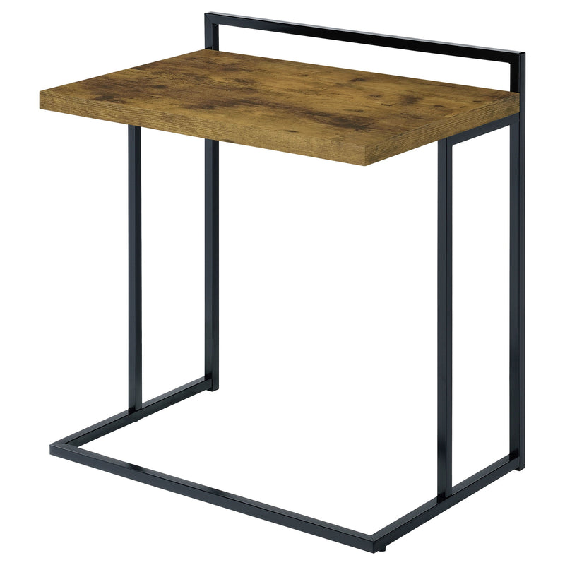 Dani Rectangular C-Shaped Sofa Side Table High Gloss