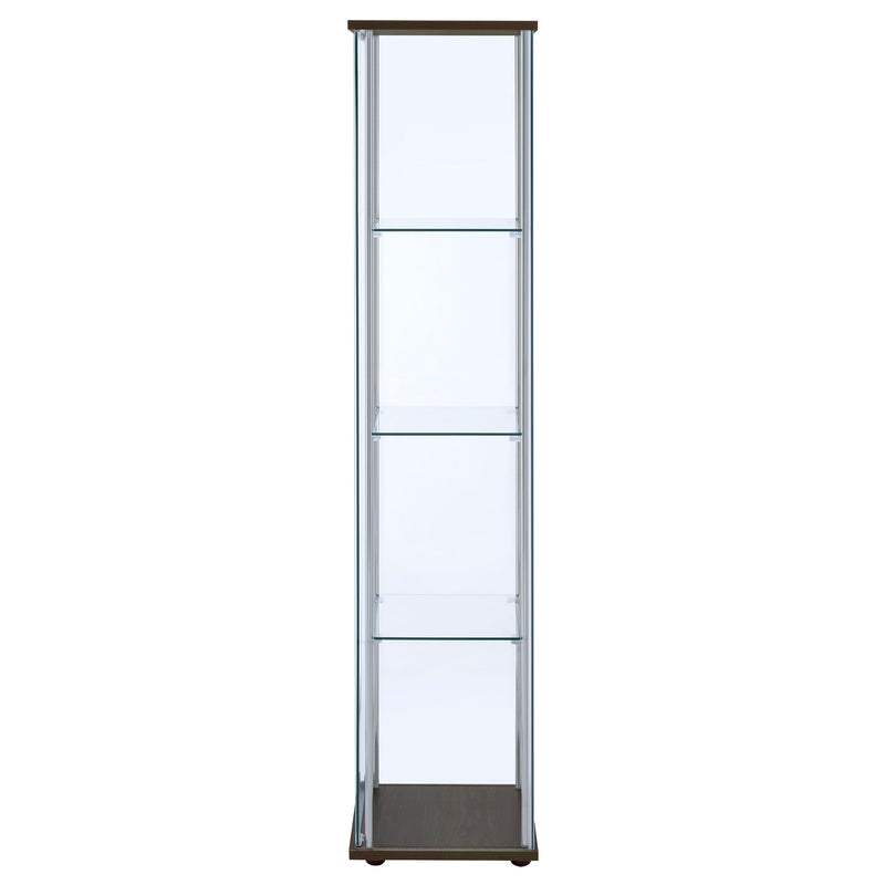 Bellatrix 4-shelf Clear Glass Curio Cabinet