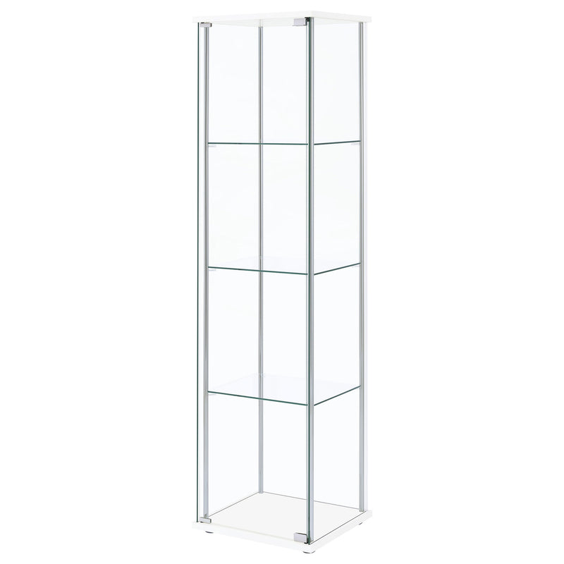 Bellatrix 4-shelf Clear Glass Curio Cabinet