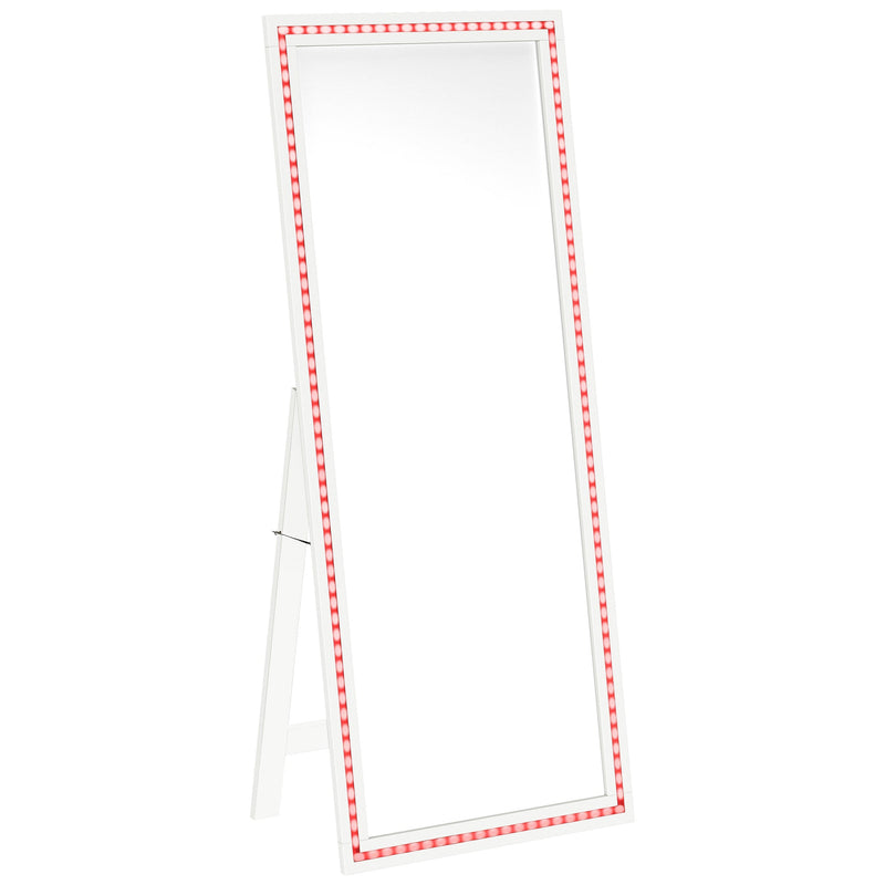 Windrose 28 x 67 Inch Tempered LED Standing Mirror