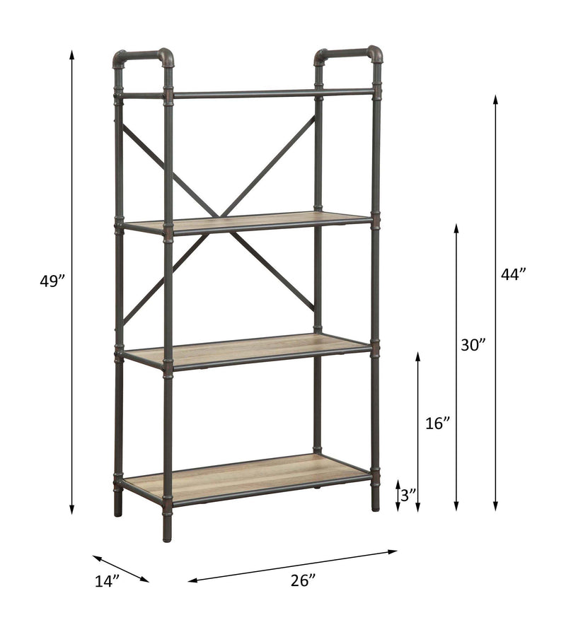 Itzel Bookshelf & File Cabinet
