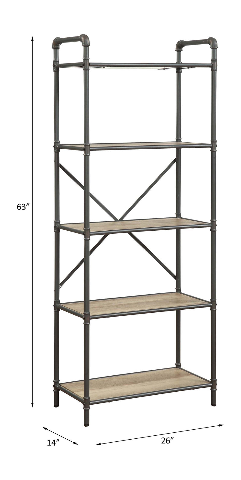 Itzel Bookshelf & File Cabinet