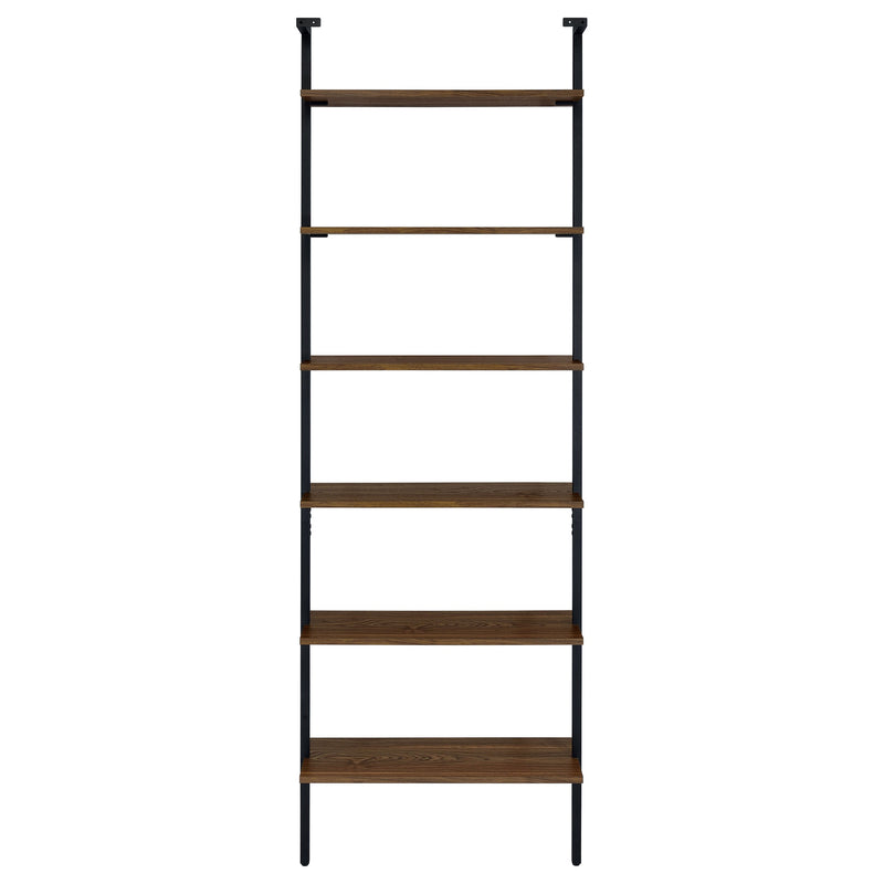 Owens 96-inch 6-shelf Wall Bookshelf Walnut