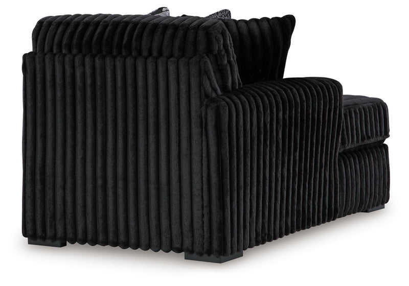 Midnight-Madness 3-Piece Sectional with Chaise