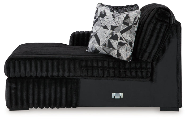 Midnight-Madness 3-Piece Sectional with Chaise