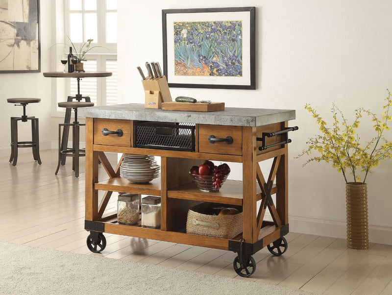Kailey Kitchen Island & Serving Cart