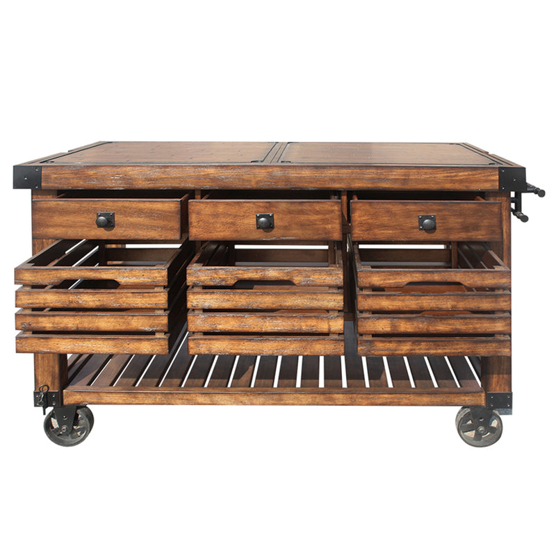 Kaif Kitchen Island & Serving Cart