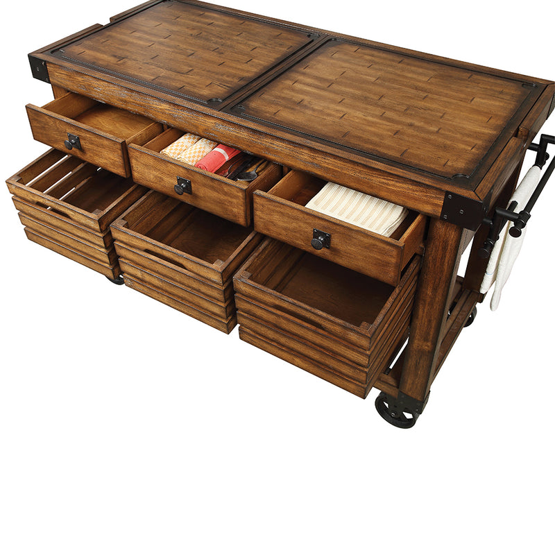 Kaif Kitchen Island & Serving Cart
