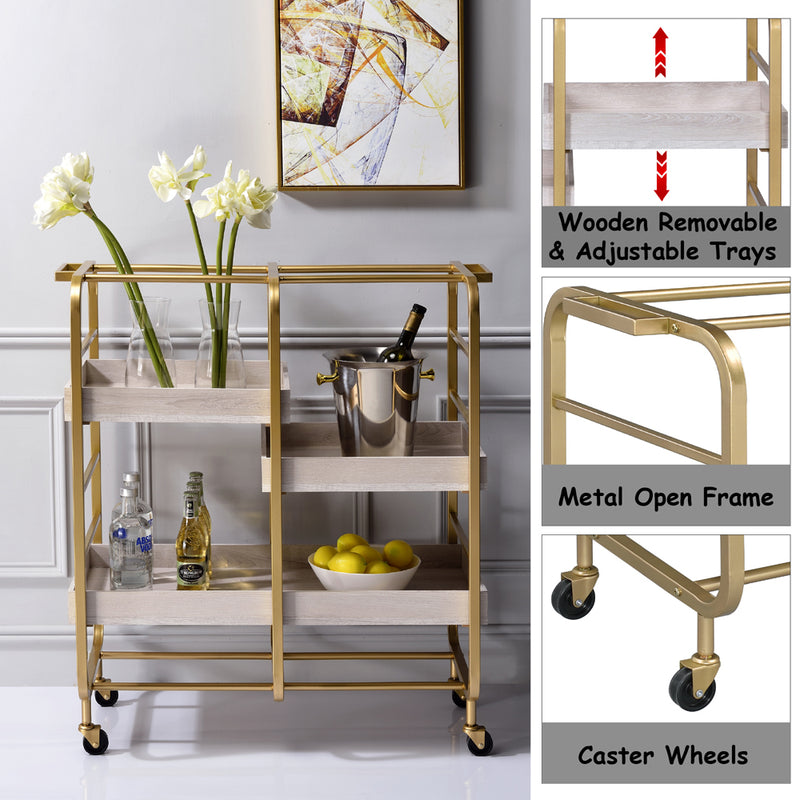 Vorrik Kitchen Island & Serving Cart