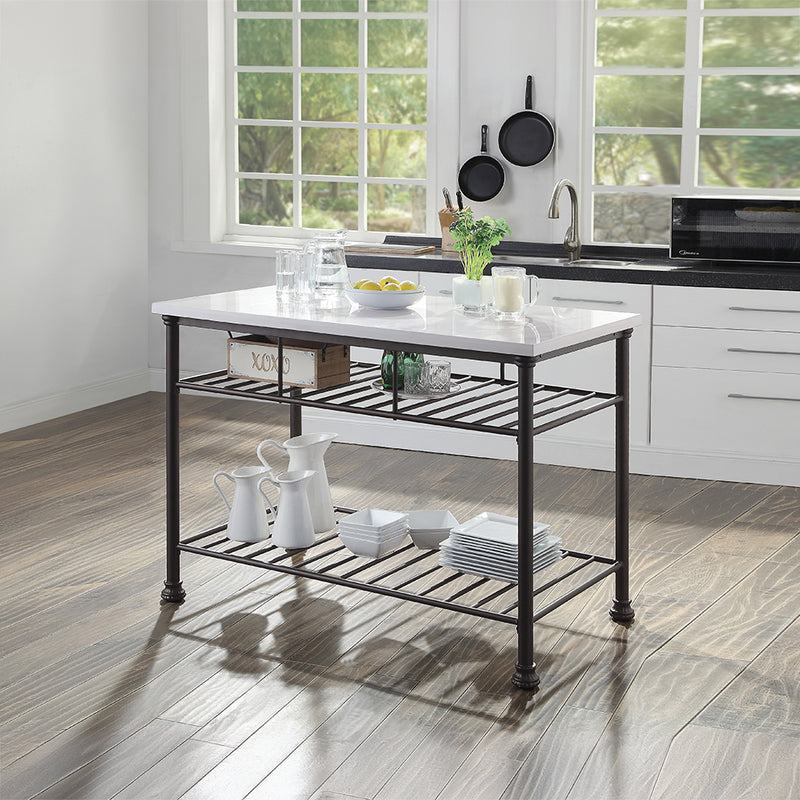 Freyja Kitchen Island & Serving Cart