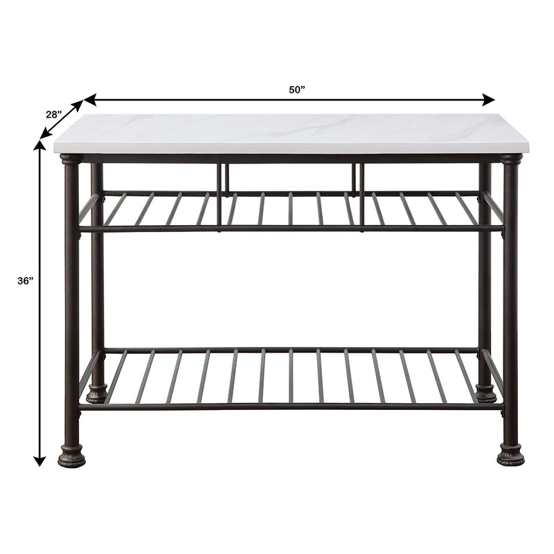 Freyja Kitchen Island & Serving Cart