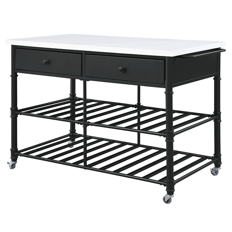 Emery Kitchen Island & Serving Cart