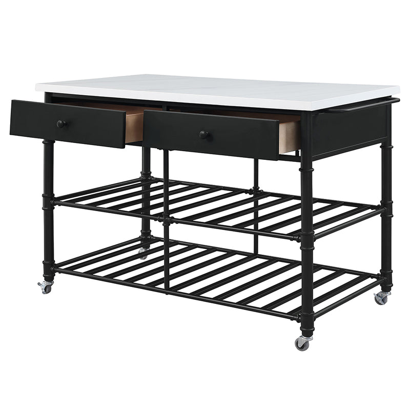 Emery Kitchen Island & Serving Cart