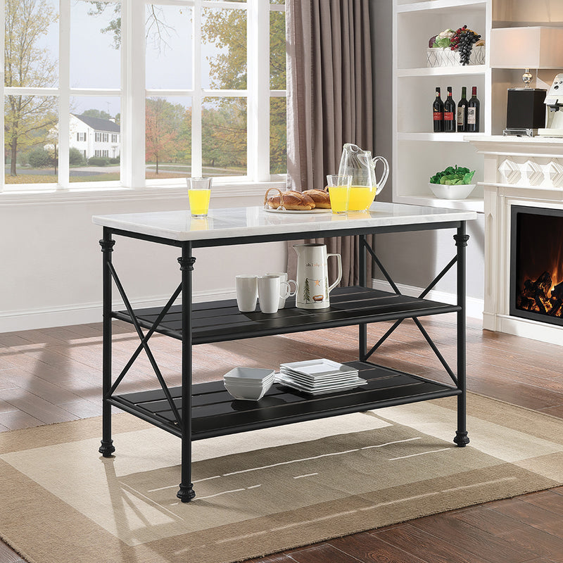 Brahm Kitchen Island & Serving Cart