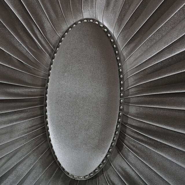 Aalok Silver/Warm Gray Eastern King Bed