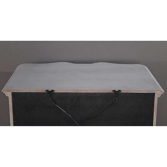 Aalok Silver/Warm Gray Eastern King Bed