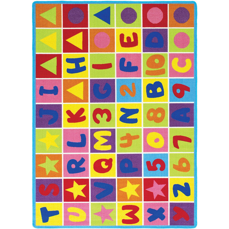 Abbey Alphabet/Multi 5'X7' Area Rug