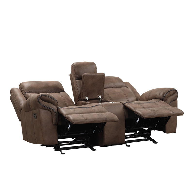 Agata Brown Sofa & Loveseat & Chair