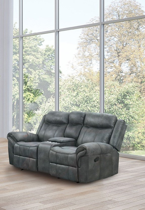 Agata Dark Gray Living Room Set / 3-piece