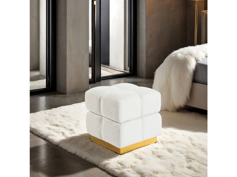 Aileen Beige Storage Stool