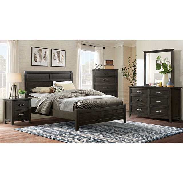 Alaina Walnut Eastern King Bed