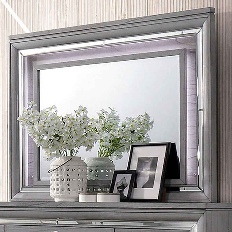 Alanis Light Gray 5 Pc. Queen Bedroom Set w/ Chest