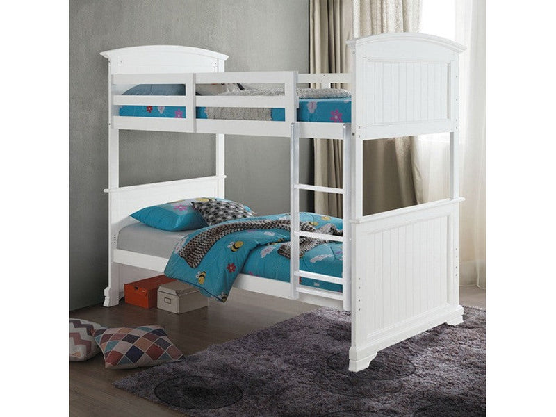 Albano White  Twin/Full Bunk Bed