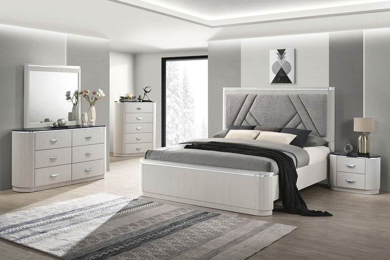 Aldgate Light Gray Nightstand