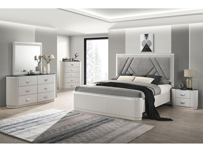 Aldgate Light Gray Queen 4 Piece Bedroom Set