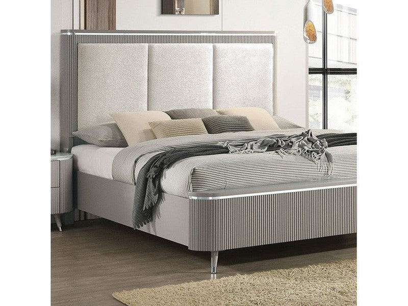 Aldridge Light Gray Queen Bed