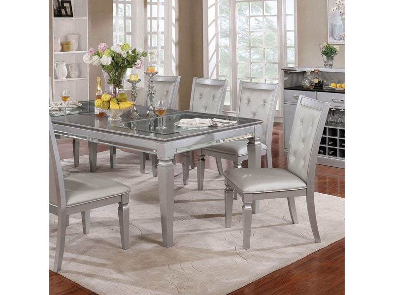 Alena Silver Dining Table