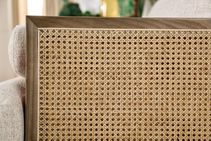 Alesund Beige/Light Oak Sofa & Loveseat