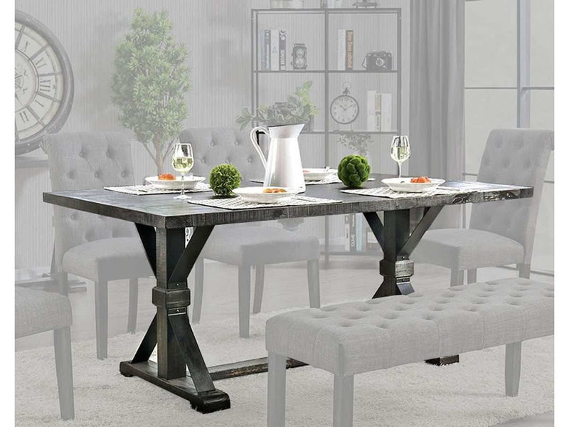 Alfred Antique Black Dining Table